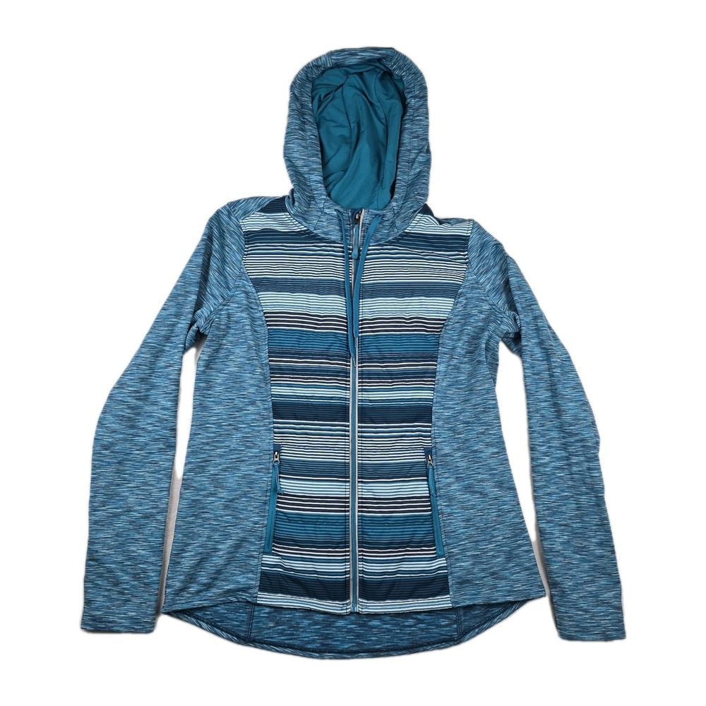 Jockey Brand Women's Size Large Blue Quilted Front Hybrid Jacket